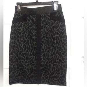 Cheetah Print Full Zipper Pencil Skirt 4